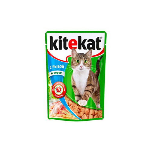 Kitekat с рыбой в соусе