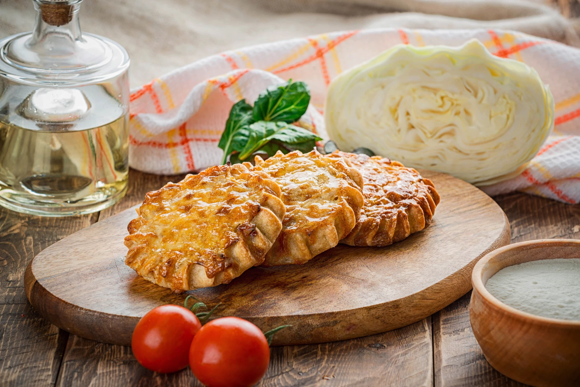 Перепечи с капустой