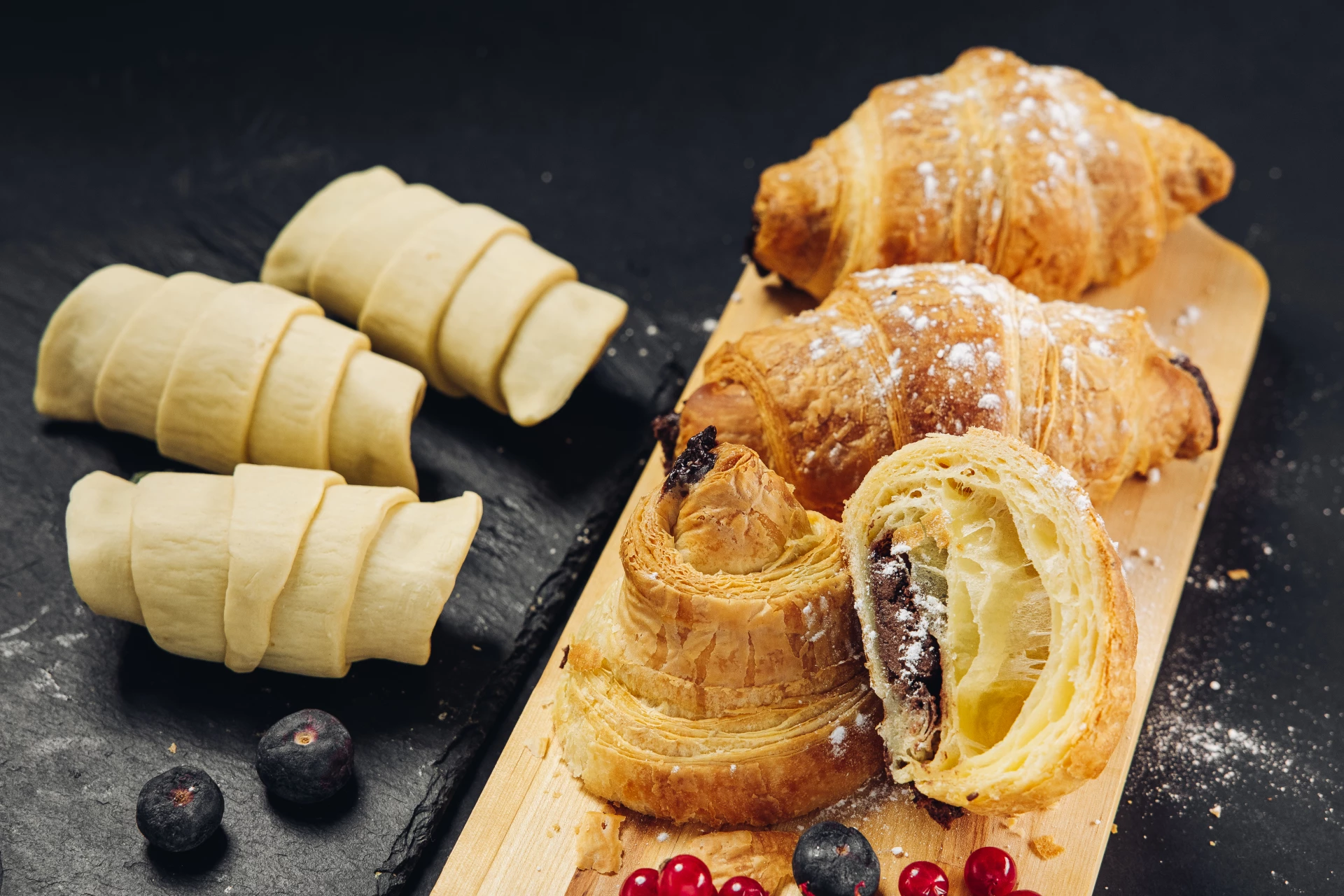 Круассаны с шоколадом, 6 шт