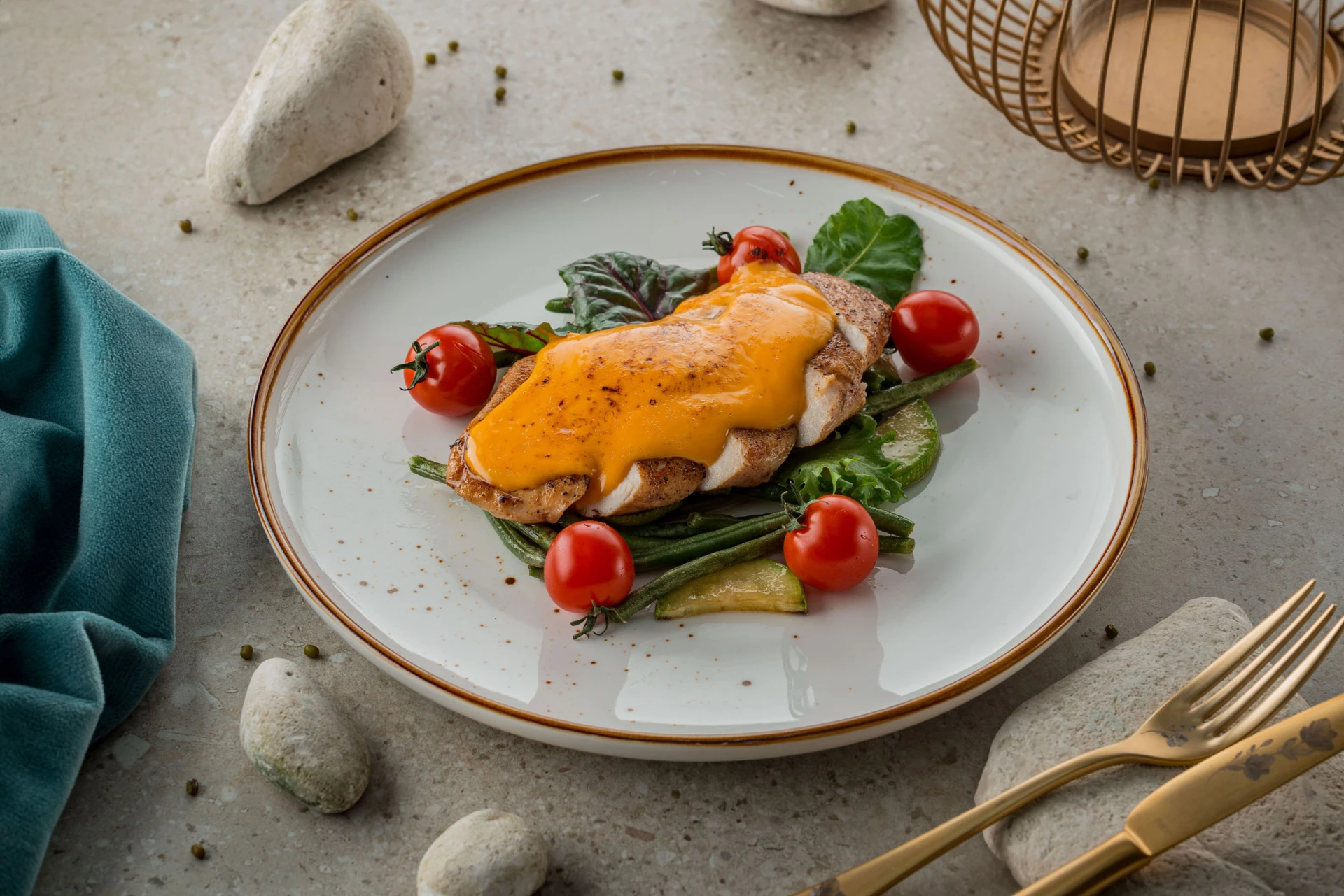 Куриная грудка с овощами 320 гр