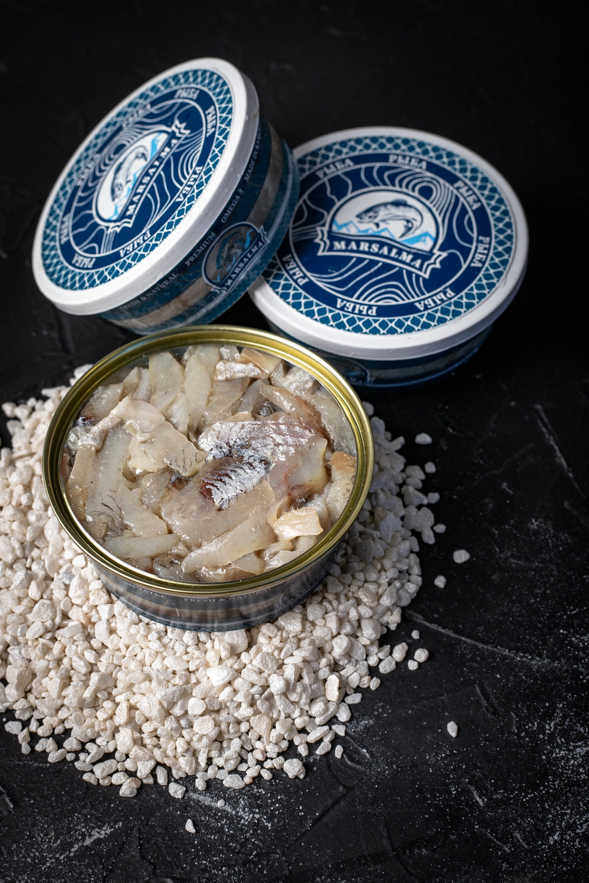 Корюшка (филе-ломтики) слабосолёные в масле