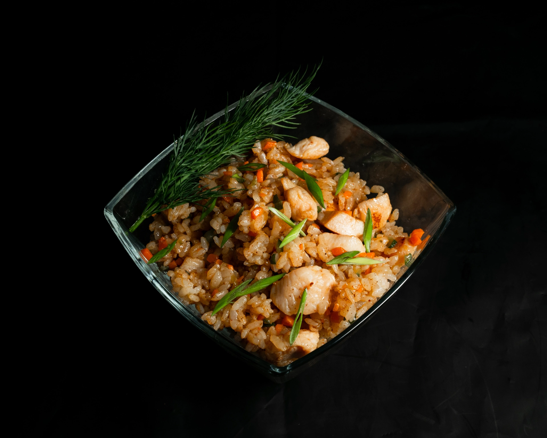 Гохан с курицей