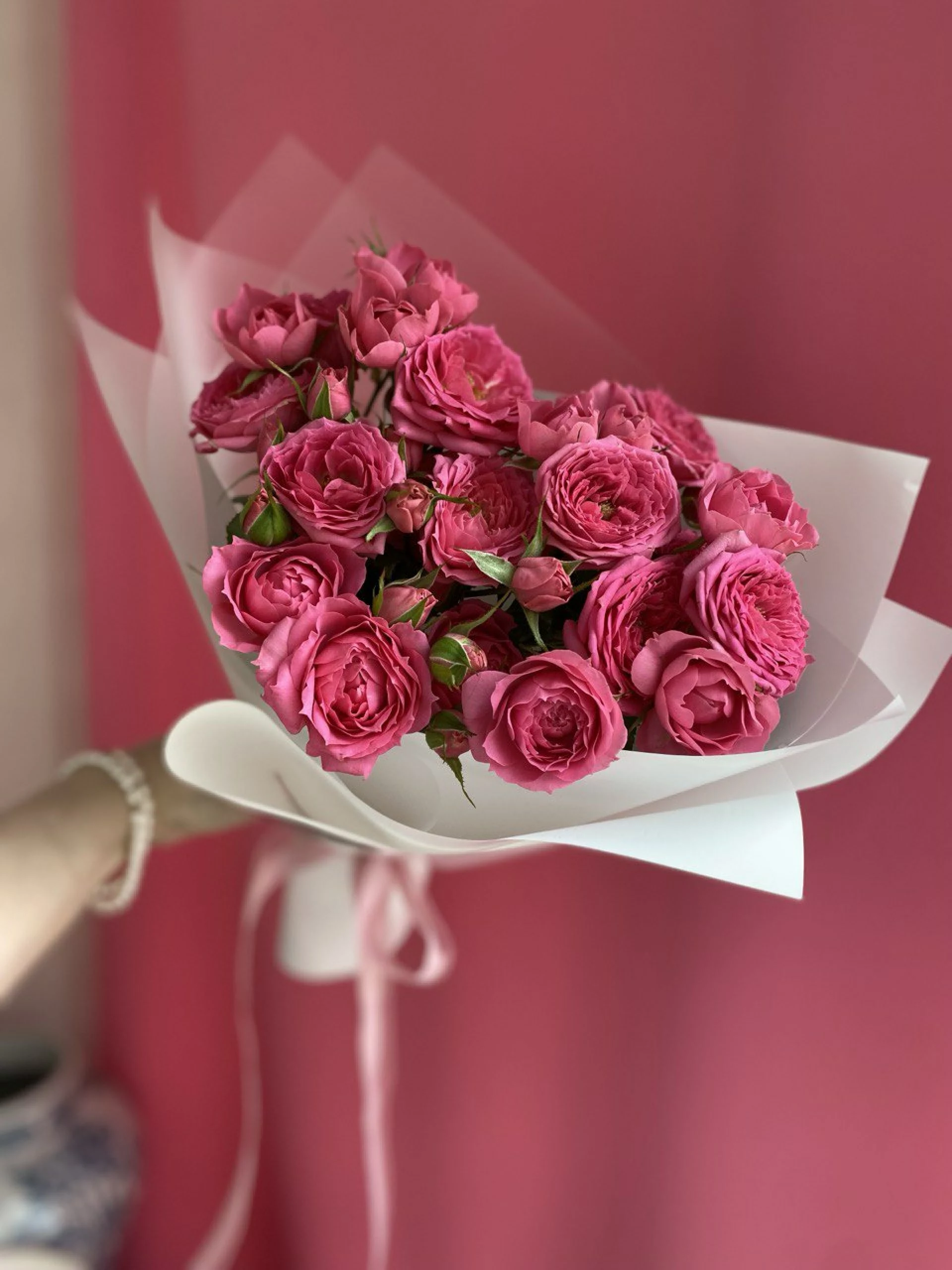 Кустовые розы Pink Dimension 7шт