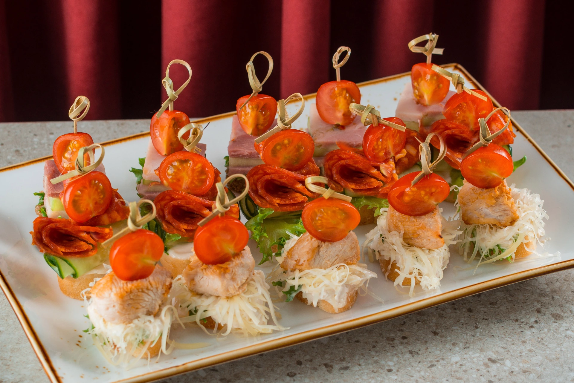 Сет мясные мини канапе 15шт
