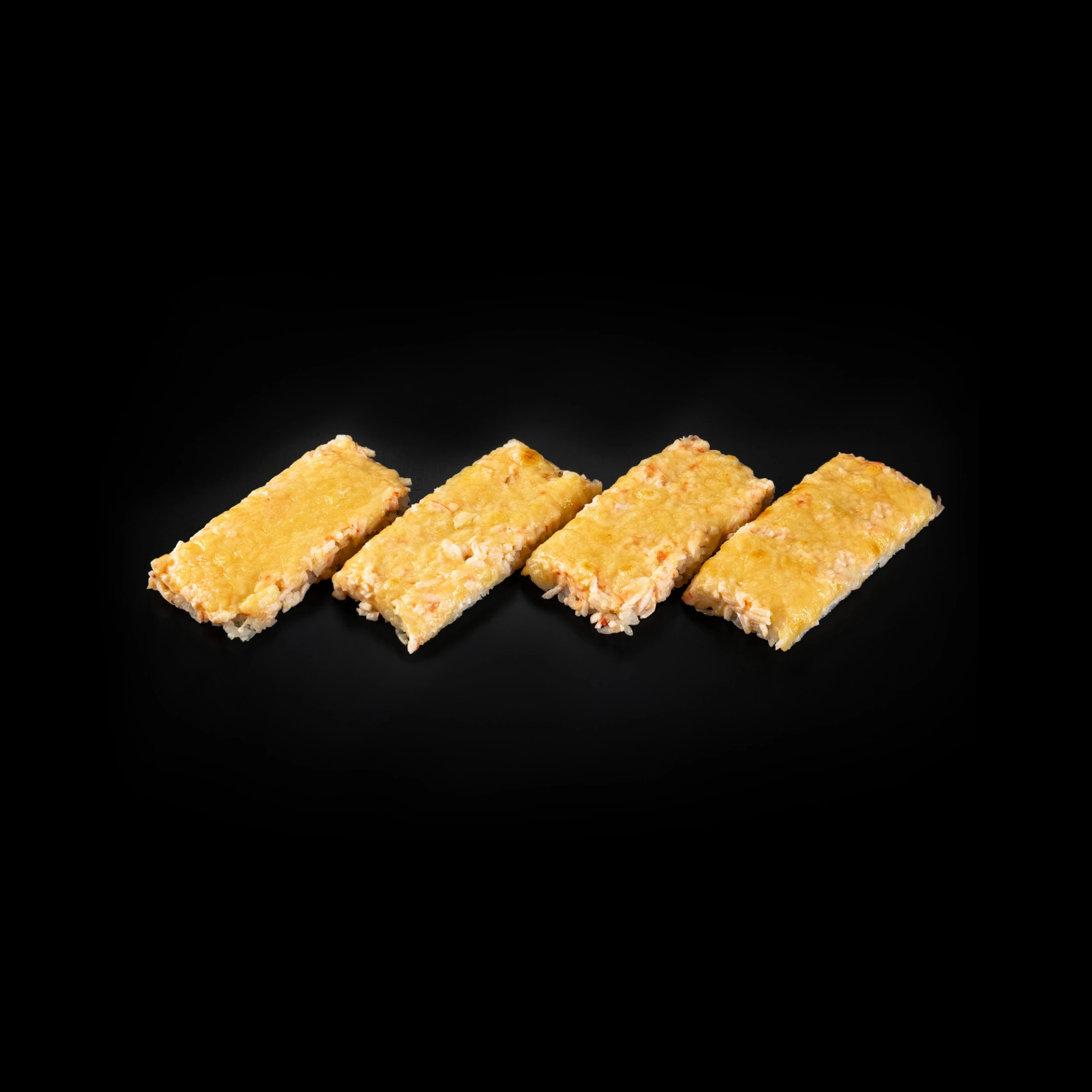 Суши пицца с крабом