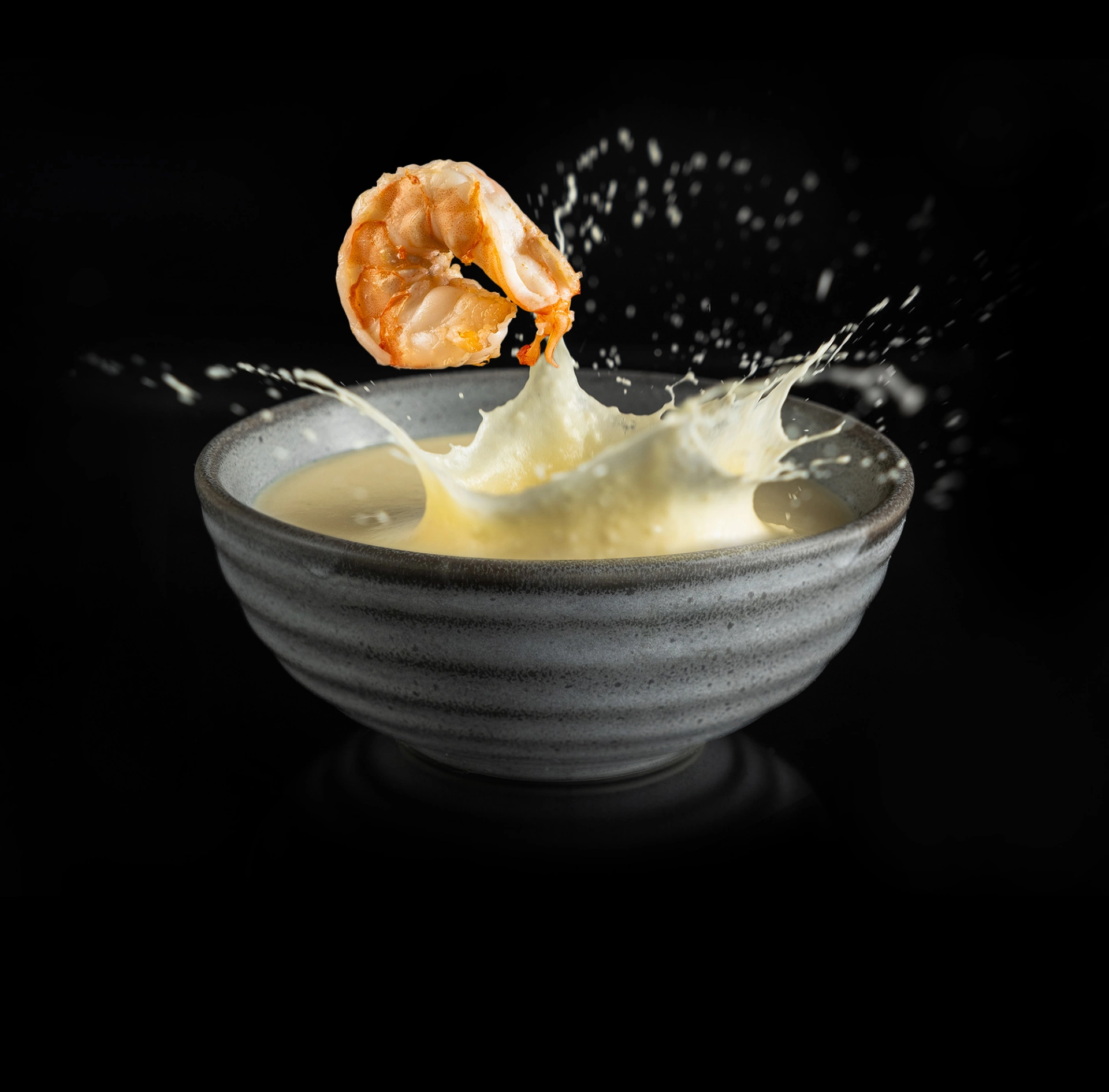 Сырный суп с креветкой