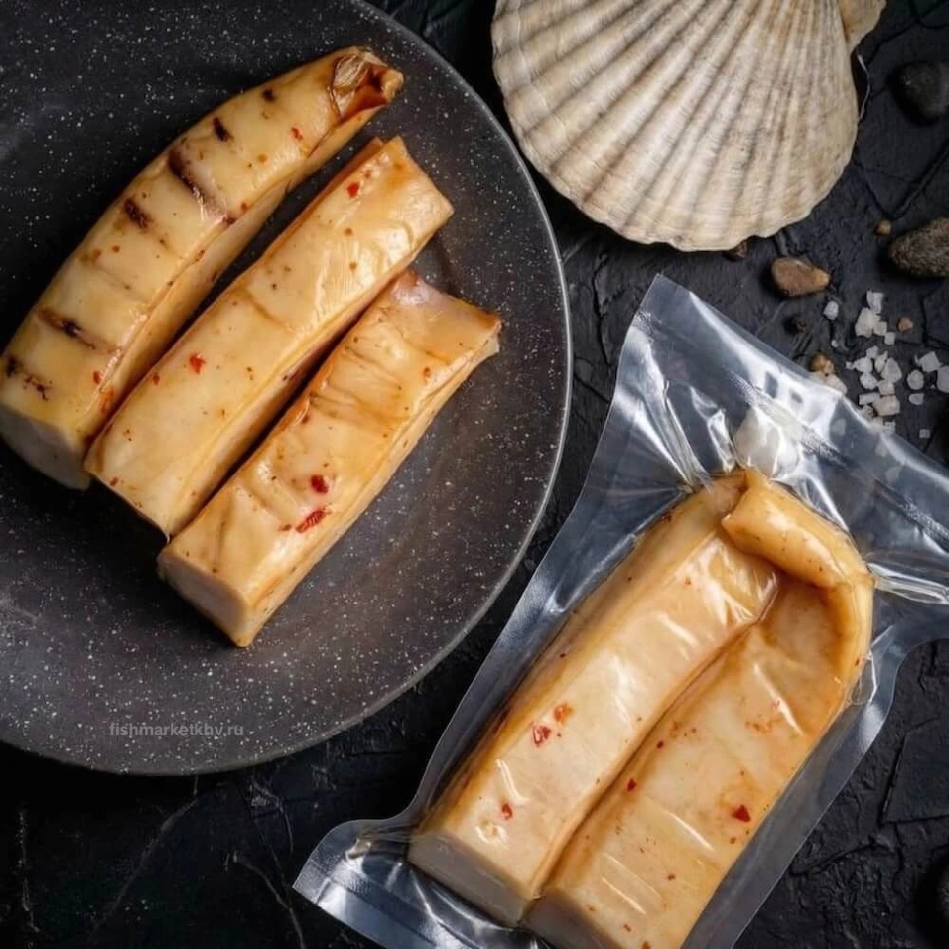 Кальмар гигант копченый