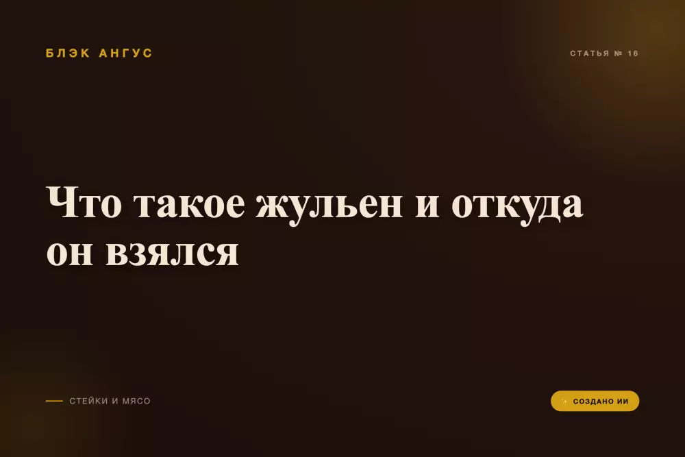 Что такое жульен и откуда он взялся